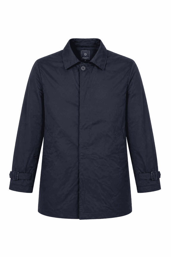 DOPPELGANGER ROMA COAT MINIMAL BLACK MEN PRE OWNED XXL