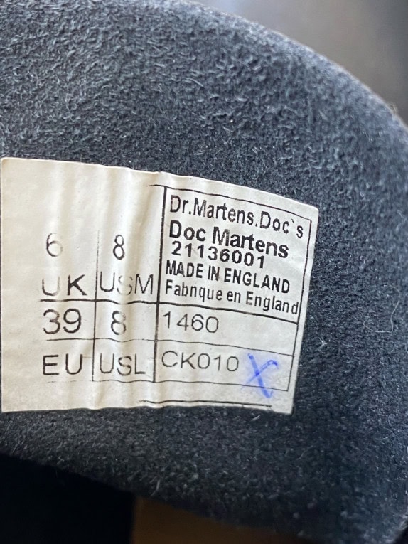 Dr. Martens 1460 Δερμάτινα Μποτάκια Μαύρα Unisex EU 39