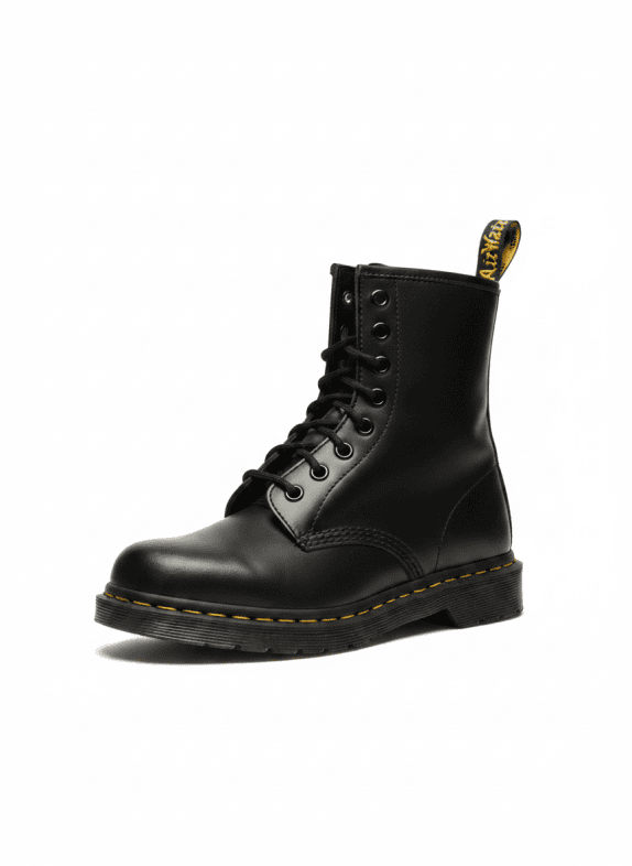 DR MARTENS ANKLE BOOTS CLASSIC BLACK ΑΝΤΡΙΚΟ PRE OWNED EU 36