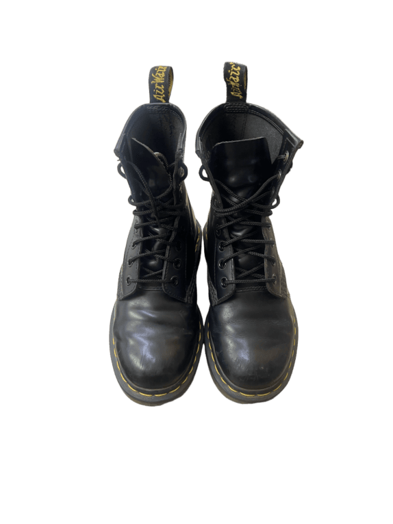 DR MARTENS ANKLE BOOTS CLASSIC BLACK ΑΝΤΡΙΚΟ PRE OWNED EU 36