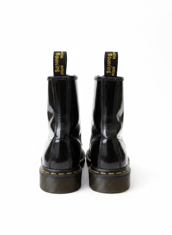 DR MARTENS ΑΡΒΥΛΑ DR MARTENS ΜΑΥΡΟ  PRE OWNED EU 38