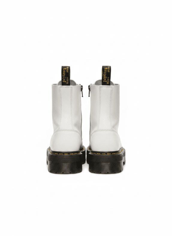 DR MARTENS BOOTS CHUNKY WHITE MEN PRE OWNED EU 38