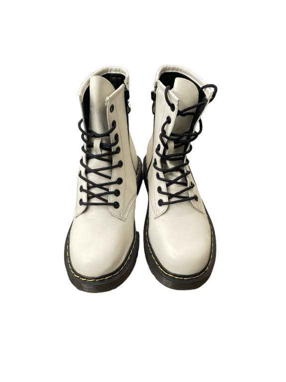 DR MARTENS BOOTS CLASSIC OFF WHITE ΑΝΤΡΙΚΟ PRE OWNED 39