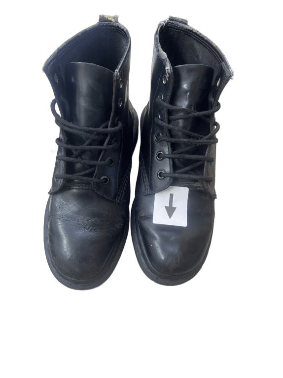 DR MARTENS ΔΕΡΜΑΤΙΝΑ ΜΠΟΤΑΚΙΑ CLASSIC ΜΑΥΡΟ UNISEX PRE OWNED EU 35