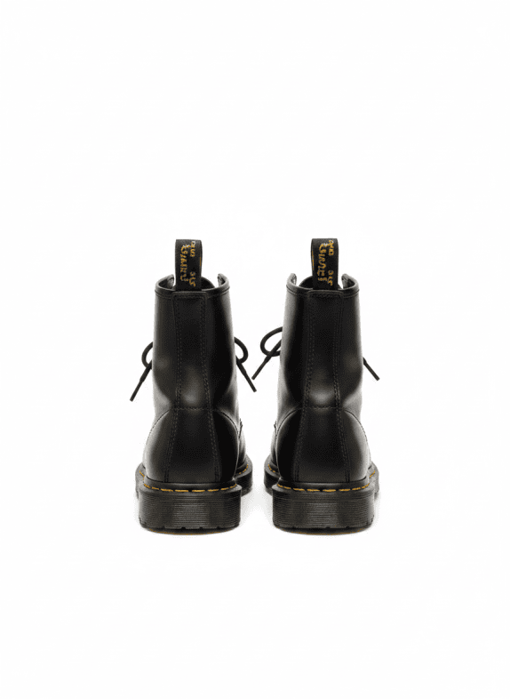 DR MARTENS LEATHER BOOTS WORKWEAR BLACK UNISEX PRE OWNED EU 39