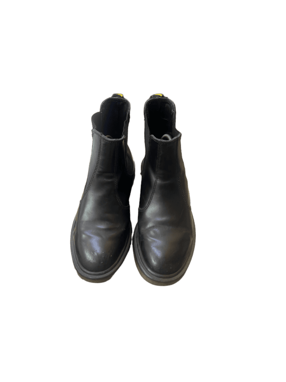 DR MARTENS CHELSEA BOOTS CLASSIC BLACK UNISEX PRE OWNED EU 38