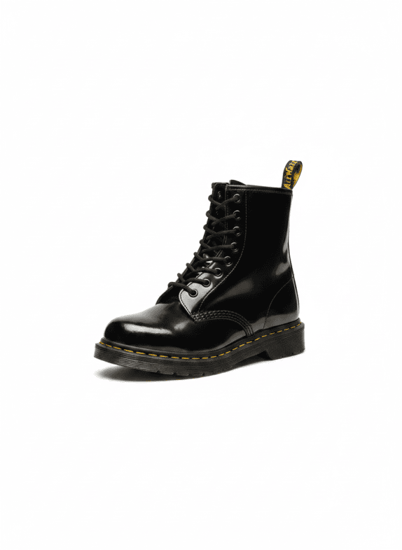 DR MARTENS ΜΠΟΤΑΚΙΑ CLASSIC PATENT ΜΑΥΡΑ UNISEX PRE OWNED EU 37