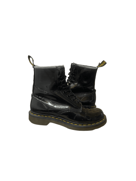 DR MARTENS ΜΠΟΤΑΚΙΑ CLASSIC PATENT ΜΑΥΡΑ UNISEX PRE OWNED EU 37