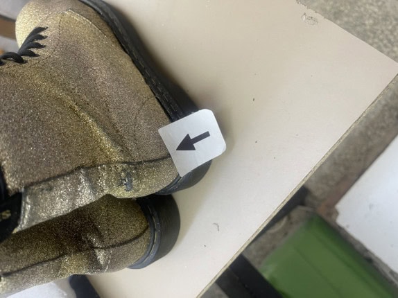 DR MARTENS ΜΠΟΤΑΚΙΑ GLITTER ΧΡΥΣΟ ΓΥΝΑΙΚΕΙΟ PRE OWNED EU 36