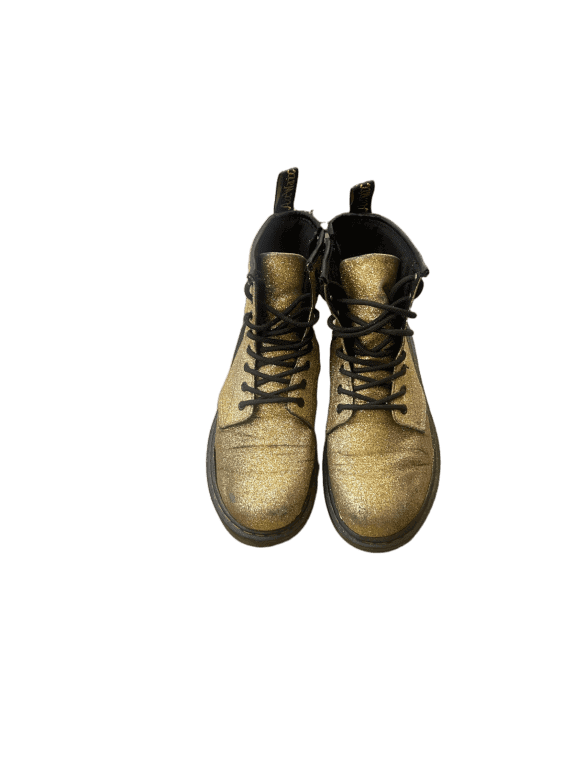 DR MARTENS ΜΠΟΤΑΚΙΑ GLITTER ΧΡΥΣΟ ΓΥΝΑΙΚΕΙΟ PRE OWNED EU 36