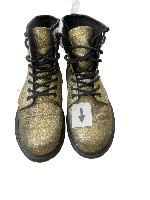 DR MARTENS ΜΠΟΤΑΚΙΑ GLITTER ΧΡΥΣΟ ΓΥΝΑΙΚΕΙΟ PRE OWNED EU 36