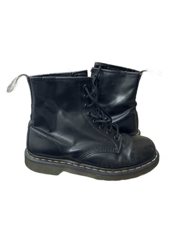 DR MARTENS ΜΠΟΤΑΚΙΑ ΚΟΡΔΟΝΙ CHUNKY ΜΑΥΡΟ ΑΝΤΡΙΚΟ PRE OWNED EU 39