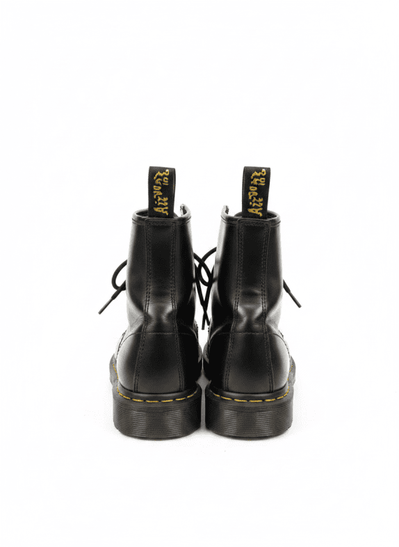 DR MARTENS ΜΠΟΤΑΚΙΑ ΚΟΡΔΟΝΙ CHUNKY ΜΑΥΡΟ ΑΝΤΡΙΚΟ PRE OWNED EU 39