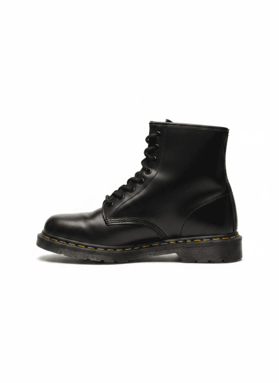 DR MARTENS ΜΠΟΤΑΚΙΑ ΚΟΡΔΟΝΙ CHUNKY ΜΑΥΡΟ ΑΝΤΡΙΚΟ PRE OWNED EU 39