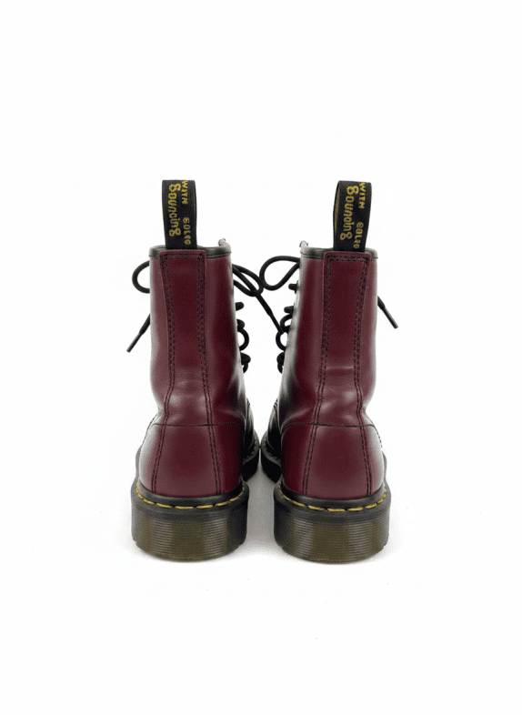 DR MARTENS ΜΠΟΤΑΚΙΑ LEATHER BORDO ΑΝΤΡΙΚΟ PRE OWNED EU 38