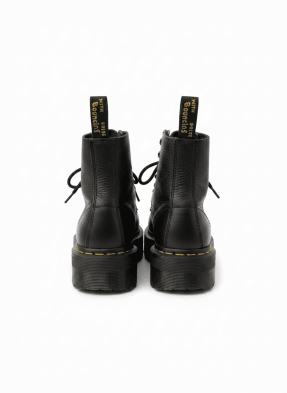 DR MARTENS STIVALETTI CON ZIP PLATFORM NERO DONNA PRE OWNED EU 37