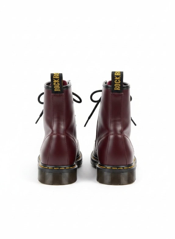 DR MARTENS ΜΠΟΤΕΣ CLASSIC BURGUNDY UNISEX PRE OWNED EU 37