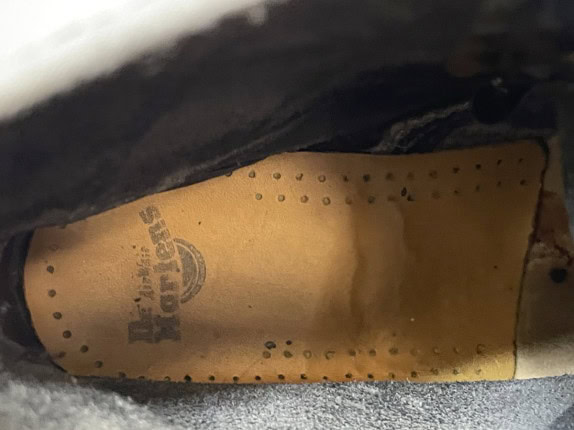 DR MARTENS ΜΠΟΤΕΣ CLASSIC ΜΑΥΡΟ ΑΝΤΡΙΚΟ PRE OWNED No 38