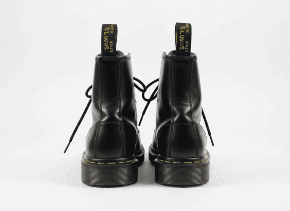DR MARTENS ΜΠΟΤΕΣ CLASSIC ΜΑΥΡΟ ΑΝΤΡΙΚΟ PRE OWNED No 38