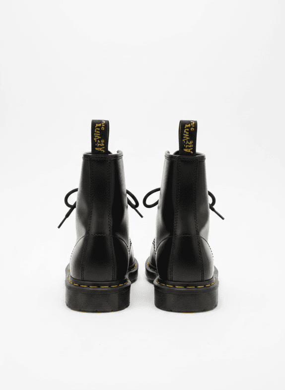 DR MARTENS ΜΠΟΤΕΣ ΚΟΡΔΟΝΙ ΔΕΡΜΑΤΙΝΕΣ ΜΑΥΡΟ ΑΝΤΡΙΚΟ PRE OWNED EU 39
