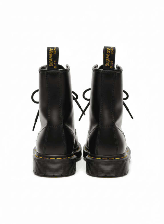 DR MARTENS ΜΠΟΤΕΣ ΜΑΥΡΟ ΑΝΤΡΙΚΟ PRE OWNED EU 38