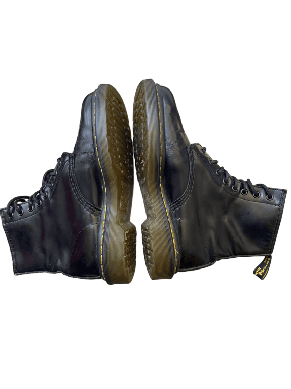DR MARTENS ΜΠΟΤΕΣ ΜΑΥΡΟ ΑΝΤΡΙΚΟ PRE OWNED EU 38