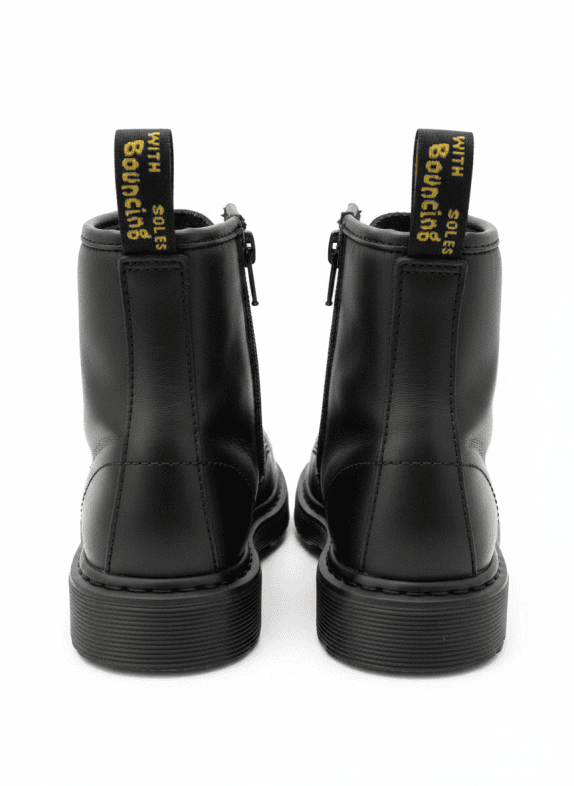 DR MARTENS BOOTS BLACK MEN PRE OWNED EU 33