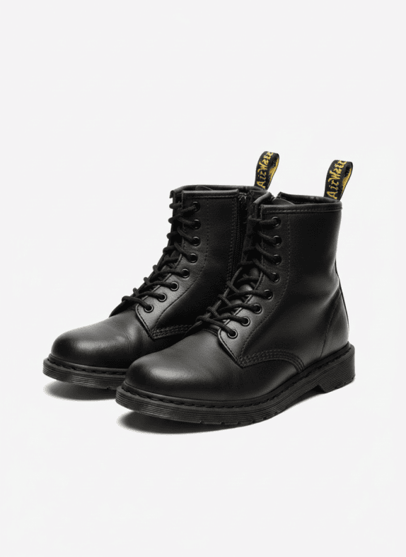 DR MARTENS ΜΠΟΤΕΣ ΜΑΥΡΟ ΑΝΤΡΙΚΟ PRE OWNED EU 33