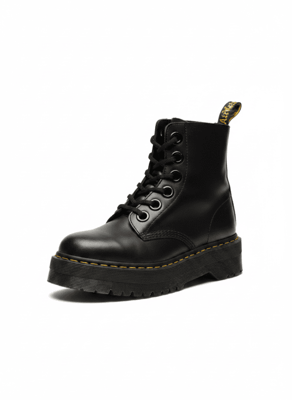 DR MARTENS ΜΠΟΤΕΣ PLATFORM CLASSIC ΜΑΥΡΟ UNISEX PRE OWNED EU 43