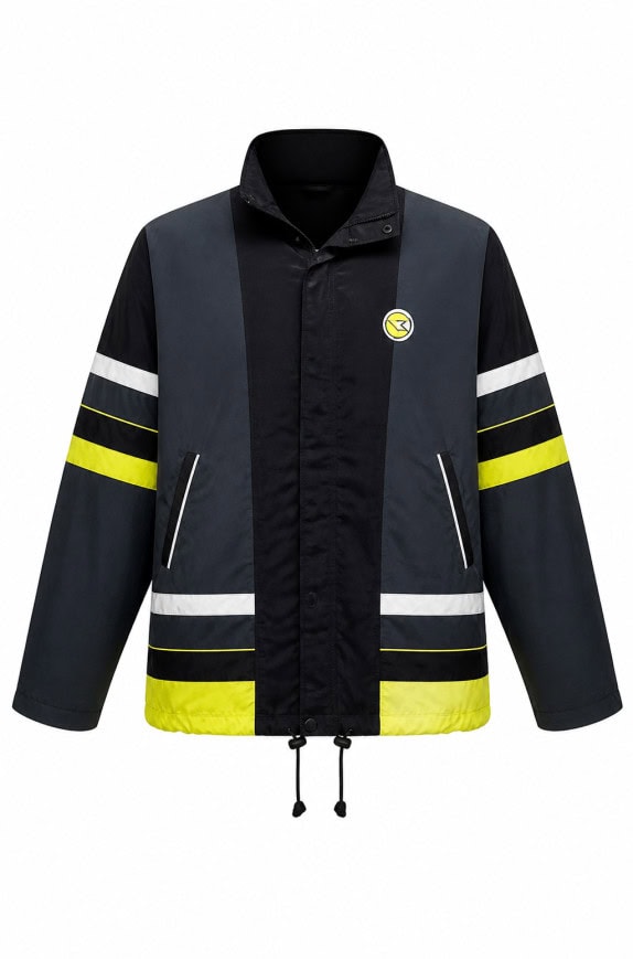 DIADORA 00S TRACK JACKET STREETWEAR ΜΑΥΡΟ ΚΙΤΡΙΝΟ ΑΝΤΡΙΚΟ PRE OWNED M