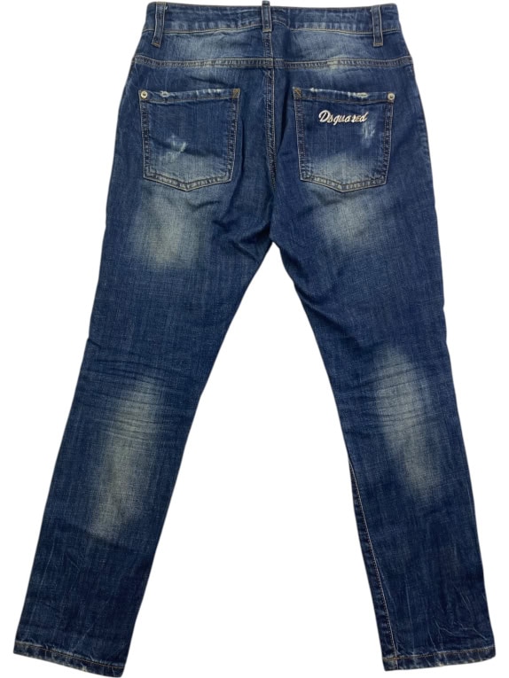 Dsquared2 Παντελόνι Jean Distressed Slim Μπλε Γυναικείο S