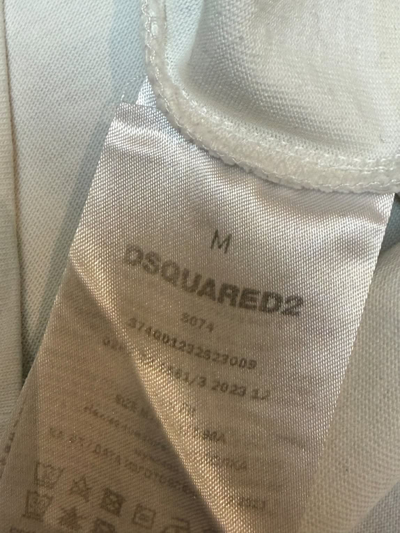 Dsquared2 T-Shirt Big Logo Graphic Λευκό Unisex M