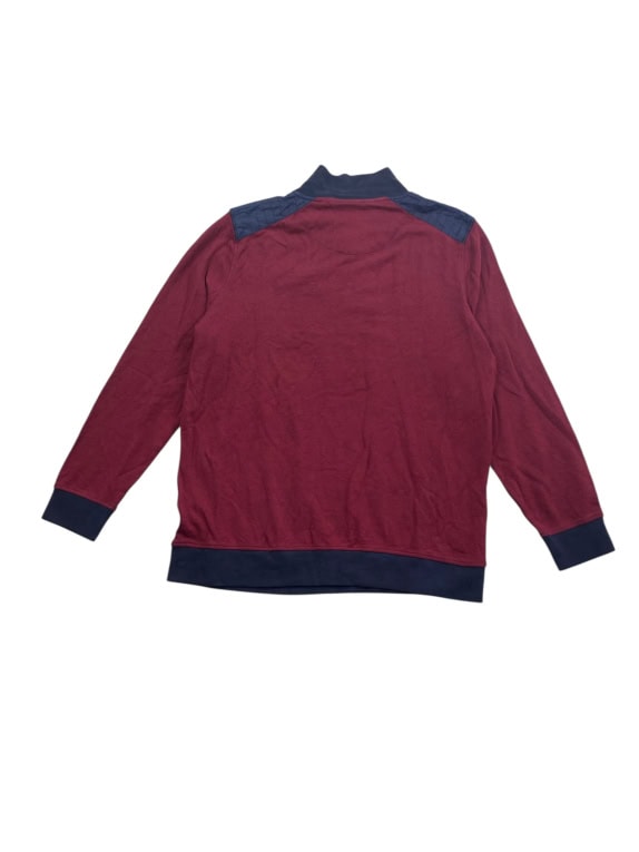 DUNMORE Μπλούζα Henley Casual Λογότυπο Κέντημα Μπορντό Ανδρική XXL