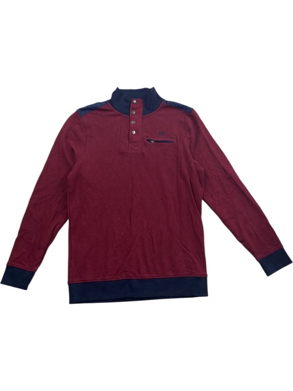 DUNMORE Polo casual con logo bordeaux da uomo M