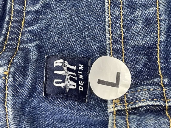 GAP ΣΑΛΟΠΕΤΑ ΤΖΙΝ WIDE LEG ΜΠΛΕ ΓΥΝΑΙΚΕΙΟ PRE OWNED L