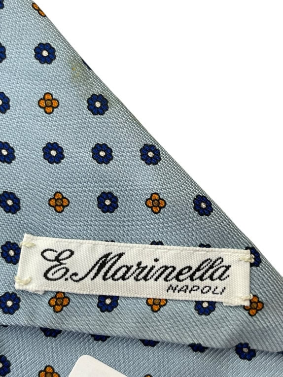 E MARINELLA ΓΡΑΒΑΤΑ ΚΛΑΣΙΚΗ ΑΝΟΙΧΤΟ ΜΠΛΕ ΑΝΤΡΙΚΟ PRE OWNED