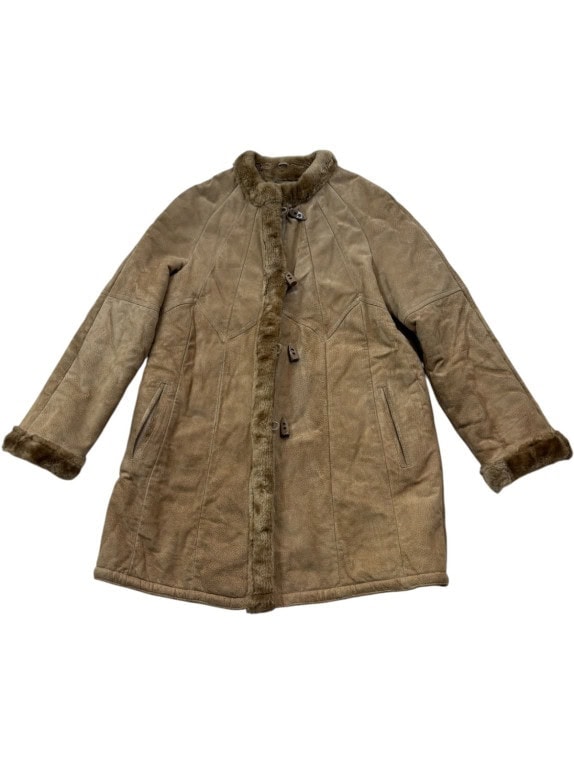 EAST BODY ΠΑΛΤΟ SHEARLING VINTAGE ΜΠΕΖ ΓΥΝΑΙΚΕΙΟ PRE OWNED M