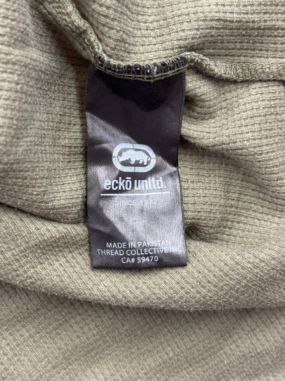 ECKO UNLTD. ΜΠΛΟΥΖΑ ΜΑΚΡΥΜΑΝΙΚΗ WAFFLE KNIT CAMO KHAKI UNISEX L
