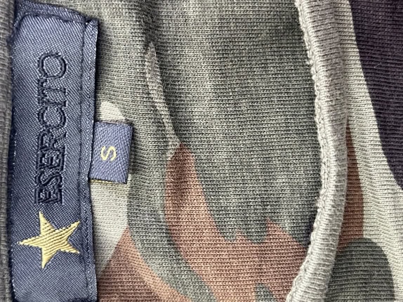 EDC BY ESPRIT T SHIRT UTILITY CAMOUFLAGE ΓΥΝΑΙΚΕΙΟ PRE OWNED S