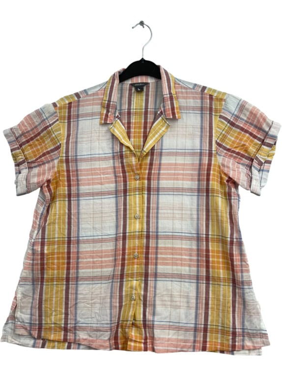 EDDIE BAUER ΚΟΝΤΟΜΑΝΙΚΟ ΠΟΥΚΑΜΙΣΟ CLASSIC ΚΑΡΟ ΠΟΛΥΧΡΩΜΟ ΓΥΝΑΙΚΕΙΟ PRE OWNED M