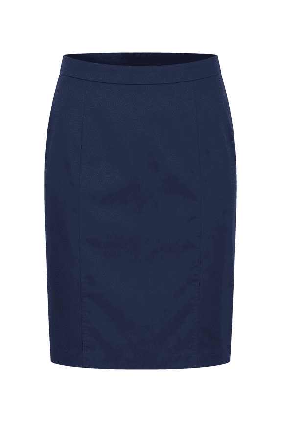 ELENA MIRO PENCIL SKIRT MINIMAL NAVY WOMENS PRE OWNED M