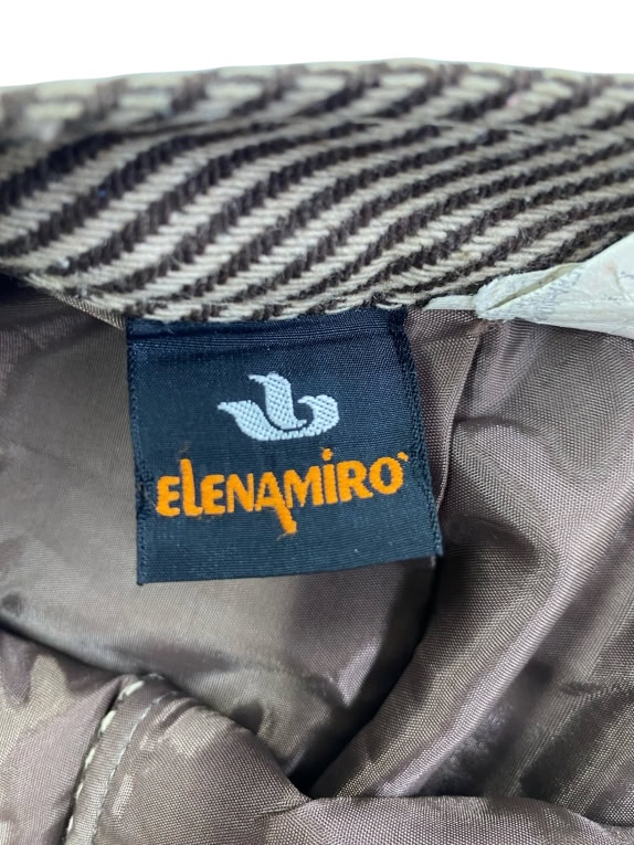 ELENA MIRO ΦΟΥΣΤΑ VINTAGE HERRINGBONE ΚΑΦΕ ΓΥΝΑΙΚΕΙΑ XL
