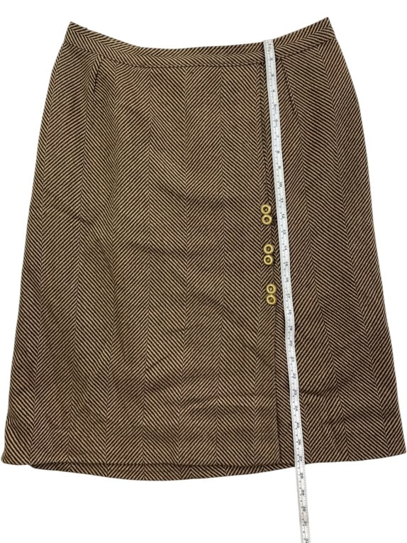 ELENA MIRO ΦΟΥΣΤΑ VINTAGE HERRINGBONE ΚΑΦΕ ΓΥΝΑΙΚΕΙΑ XL