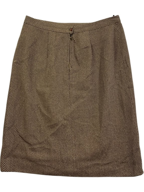 ELENA MIRO ΦΟΥΣΤΑ VINTAGE HERRINGBONE ΚΑΦΕ ΓΥΝΑΙΚΕΙΑ XL