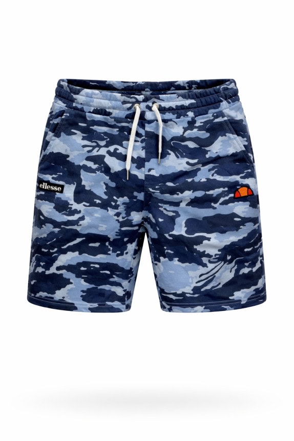 ELLESSE MENS SHORTS CAMO BLUE PRE OWNED M