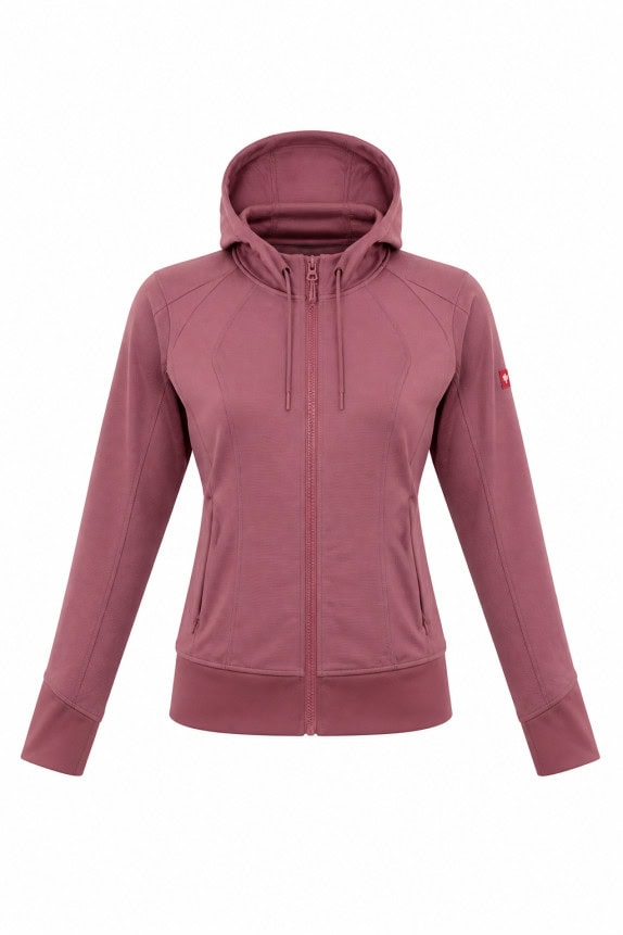 EMMEGI LEBRANT ΖΑΚΕΤΑ HOODIE ΜΟΝΟΧΡΩΜΗ ΡΟΖ ΓΥΝΑΙΚΕΙΟ PRE OWNED S