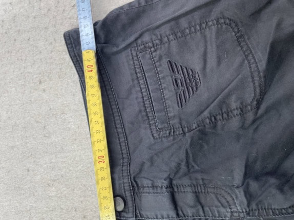 EMPORIO ARMANI BERMUDA SHORTS MINIMAL NERO DONNA PRE OWNED M