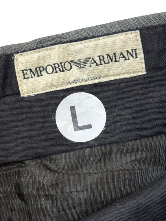 EMPORIO ARMANI TROUSERS CLEAN GREY MEN PRE OWNED L