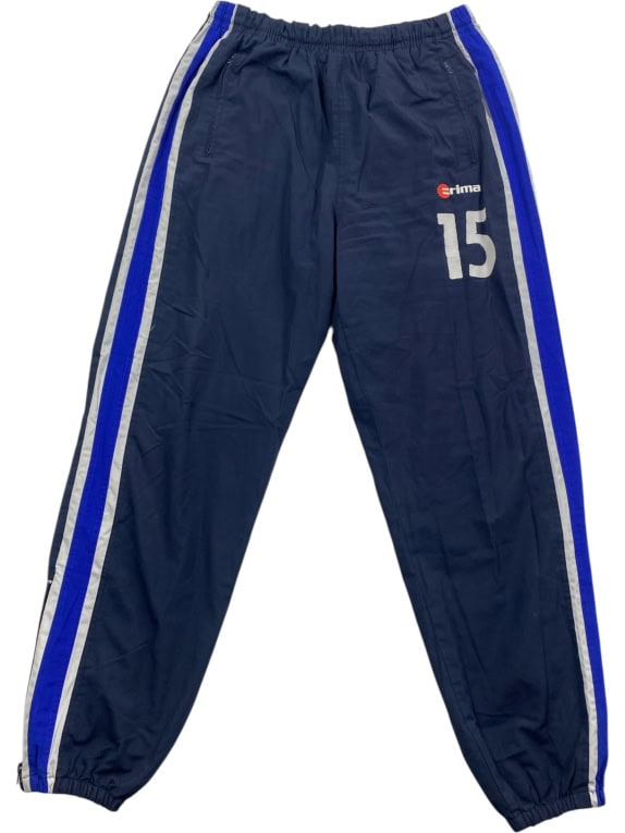 Erima Pantaloni della tuta VINTAGE Trackpants Logo Blu Unisex L
