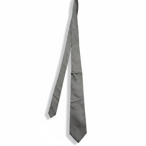 ERMENEGILDO ZEGNA ΓΡΑΒΑΤΑ ΚΛΑΣΙΚΗ ΓΚΡΙ ΑΝΤΡΙΚΟ PRE OWNED